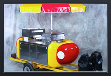 famous willy hot dog cart